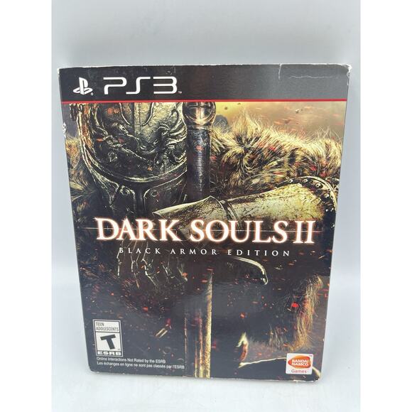 Dark Souls 2 II Black Armor Edition PS3 Steelbook + Soundtrack with manual - Picture 1 of 12